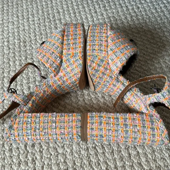 Kurt Geiger London Kensington Tweed Platform Sandals