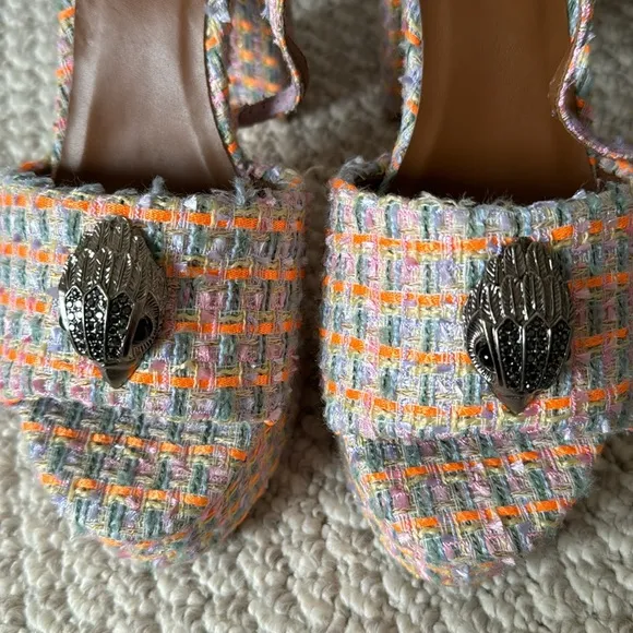 Kurt Geiger London Kensington Tweed Platform Sandals