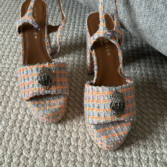Kurt Geiger London Kensington Tweed Platform Sandals