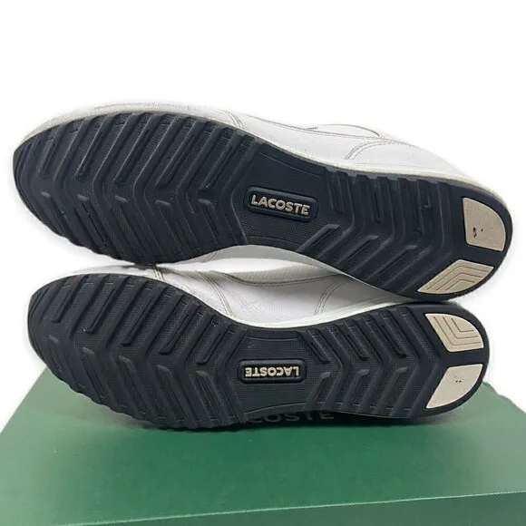 Lacoste IZOD Leather Venta MR Sneakers White/Spartan Green Size 8​​​​​​​​​​​​​​