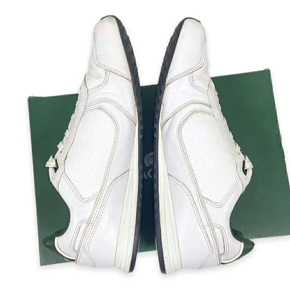 Lacoste IZOD Leather Venta MR Sneakers White/Spartan Green Size 8​​​​​​​​​​​​​​