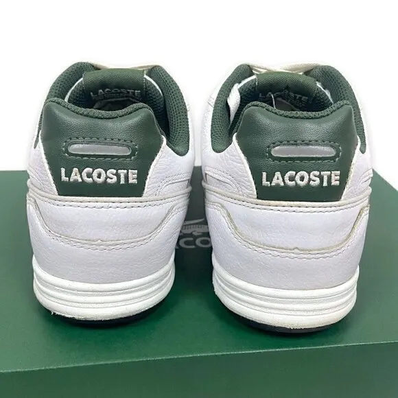 Lacoste IZOD Leather Venta MR Sneakers White/Spartan Green Size 8​​​​​​​​​​​​​​