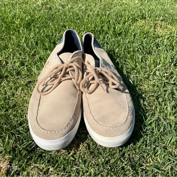 Lacoste Men’s Sevrin Genuine Suede Lace-Up Sneaker Shoes Size 10.5 (US) Beige