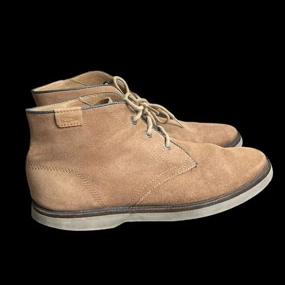 Lacoste  🐊 Mens Sherbrooke Hi boots in light brawn size 9.5
