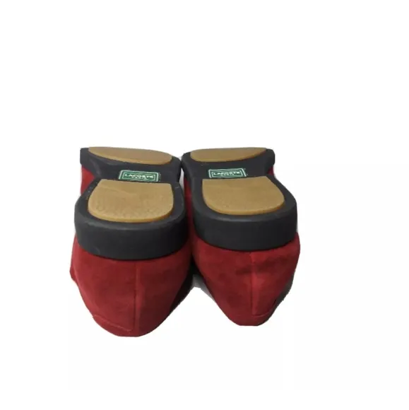 Lacoste Paris Mens Shoes Size 11.5 Red Suede Casual Oxfords Retail $285