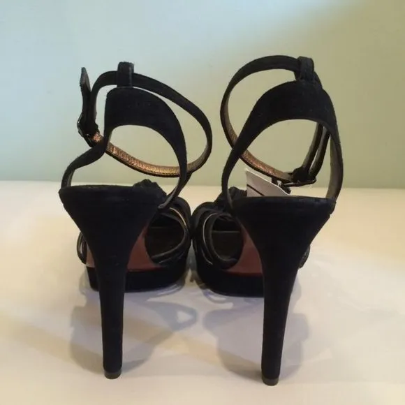 Lanvin Ankle Strap Suede Leather Sandal NEW 36.5EU
