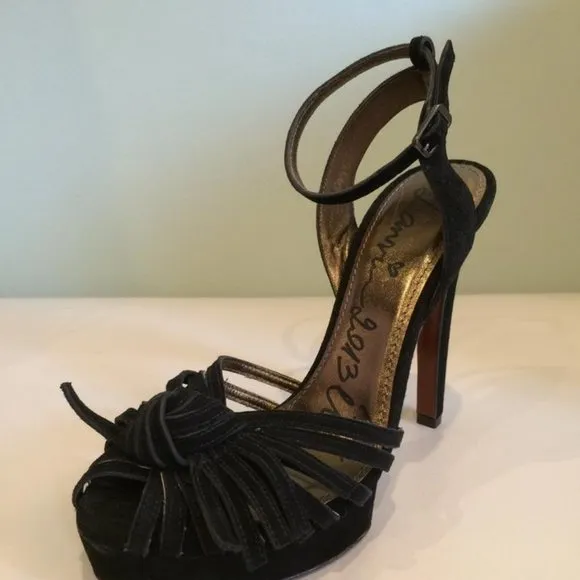 Lanvin Ankle Strap Suede Leather Sandal NEW 36.5EU