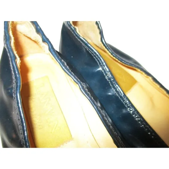 Lanvin Black River 2007 Ballet Flats Patent Leather Slip On Shoes