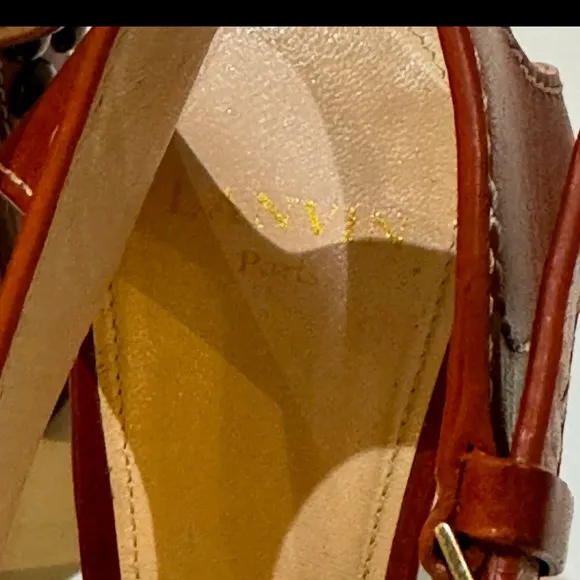 Lanvin Brown Leather Women's Sandals