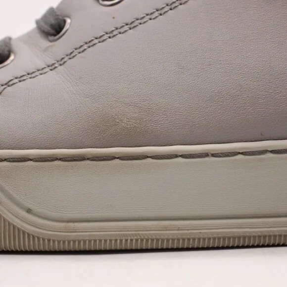 Lanvin Men's Size UK 7 Grey Leather Casual Sneakers Lace Up Shoes