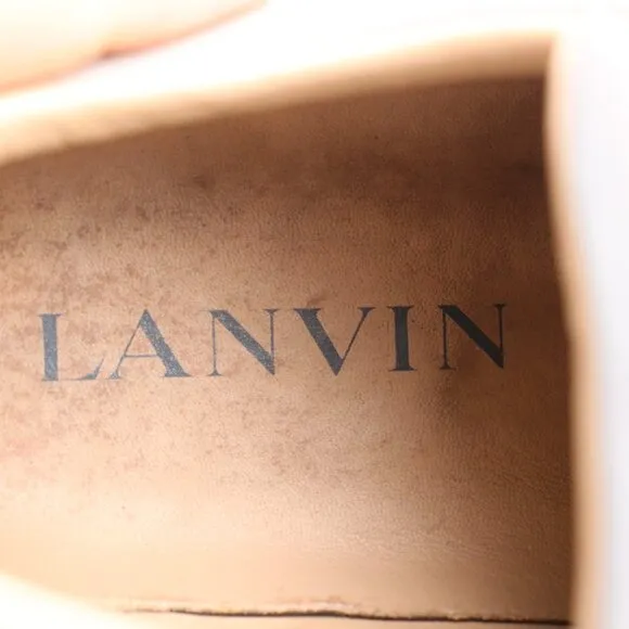 Lanvin Men's Size UK 7 Grey Leather Casual Sneakers Lace Up Shoes