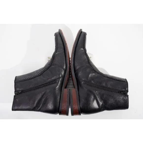Laredo Richmond Black Leather Side Zip Boot Mens Sz 8.5D Shoes