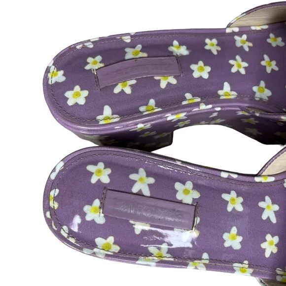 Larroude Womens Floral Miso Platform Slide Sandal Lavender 7 Coquette Cottage