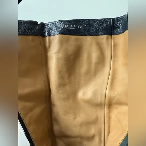 Leather knee length boots