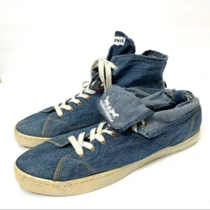 Levi’s Men’s Convertible Denim High Top Sneakers
