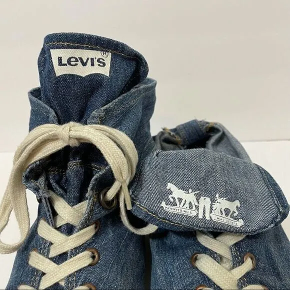 Levi’s Men’s Convertible Denim High Top Sneakers