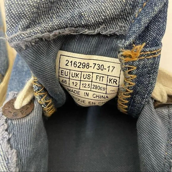 Levi’s Men’s Convertible Denim High Top Sneakers