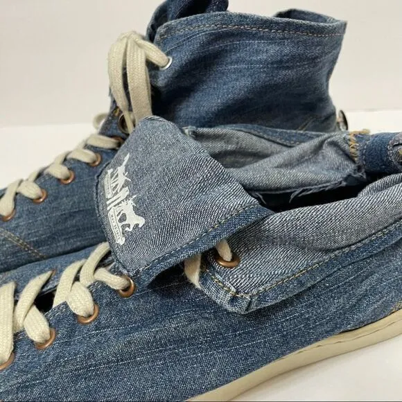 Levi’s Men’s Convertible Denim High Top Sneakers