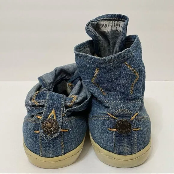 Levi’s Men’s Convertible Denim High Top Sneakers