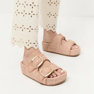 Loeffler randall Theo tan two band sandals 7.5