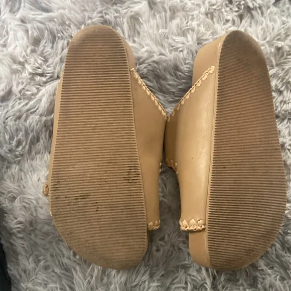Loeffler randall Theo tan two band sandals 7.5