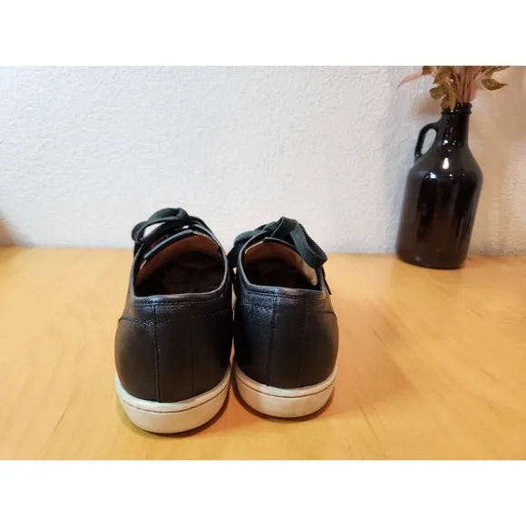 Longchamp Le Pliage Black Leather Sneakers EU 40 US 9.5-10 Designer Shoes rare