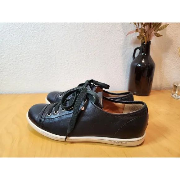 Longchamp Le Pliage Black Leather Sneakers EU 40 US 9.5-10 Designer Shoes rare