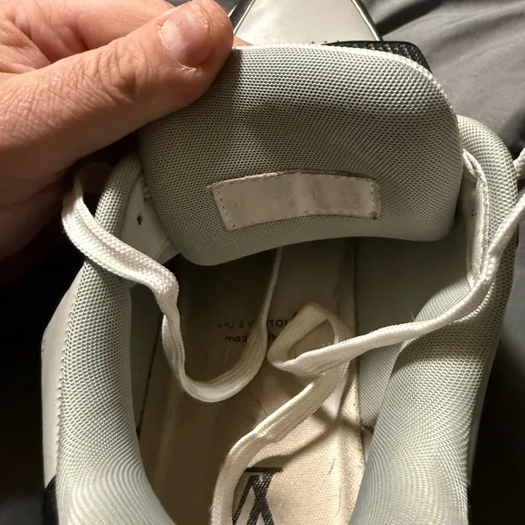 Louis Vuitton Men's Black and White Sneakers
