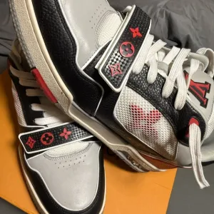 Louis Vuitton Men's Black and White Sneakers