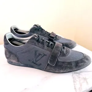 Louis Vuitton Rare Stardust Trainer Sneakers BlackSuede