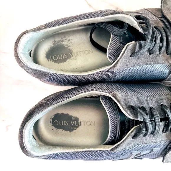 Louis Vuitton Rare Stardust Trainer Sneakers BlackSuede