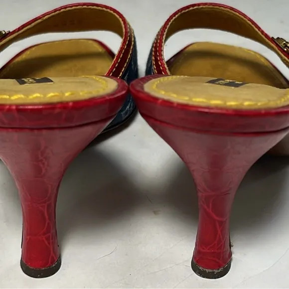 Louis Vuitton Red and Blue Heels
