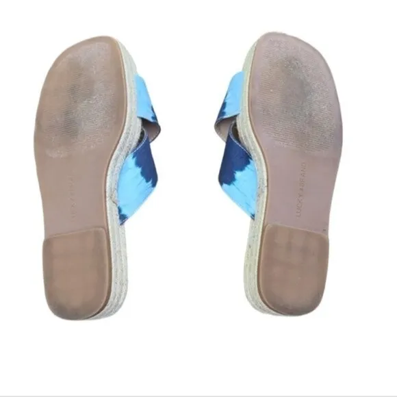 Lucky Brand Gayte Espadrilles Tie Dye Sandals 7M