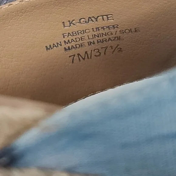 Lucky Brand Gayte Espadrilles Tie Dye Sandals 7M