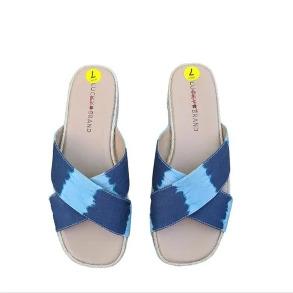 Lucky Brand Gayte Espadrilles Tie Dye Sandals 7M