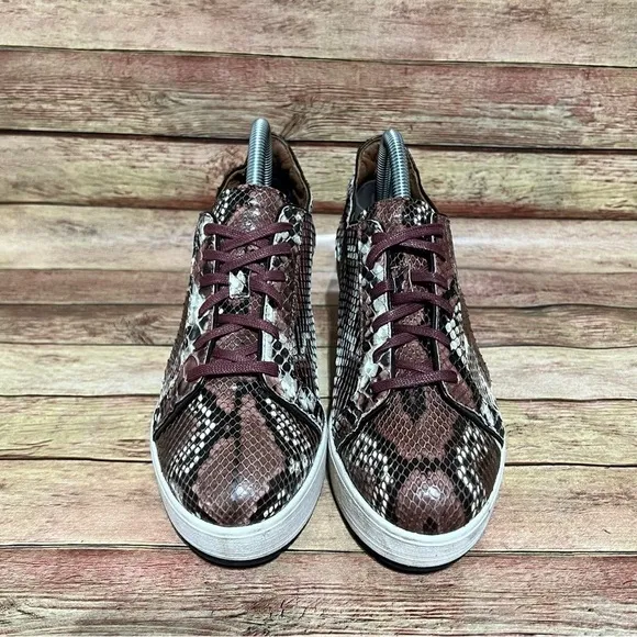 Lukure Snake Skin Wedge Shoes