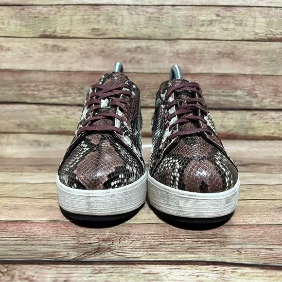 Lukure Snake Skin Wedge Shoes