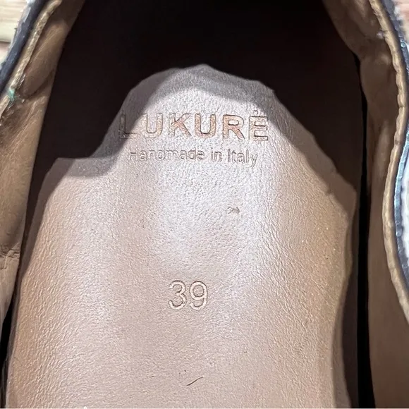 Lukure Snake Skin Wedge Shoes