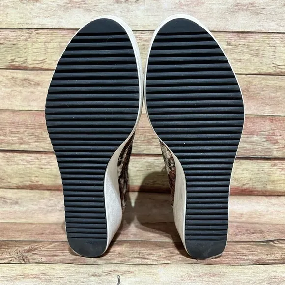 Lukure Snake Skin Wedge Shoes