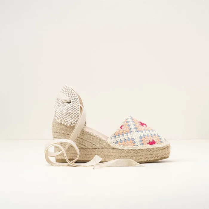 Macarena YUNE Platform Espadrilles in Ecru