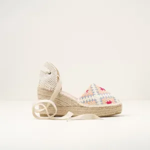 Macarena YUNE Platform Espadrilles in Ecru