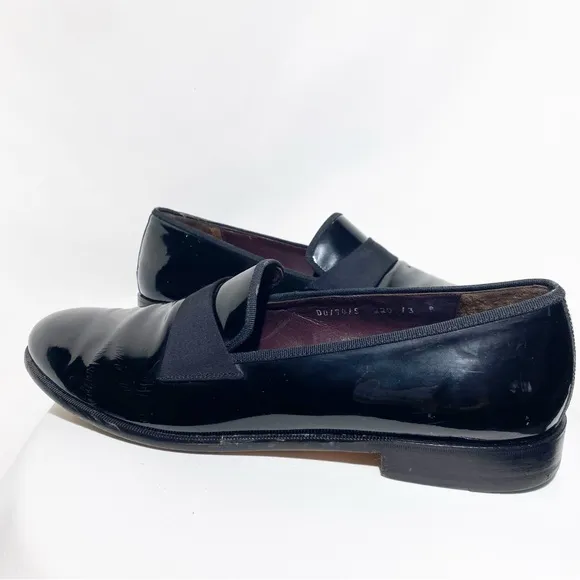 Made in Italy Black Dress Shoes Salvatore Ferragamo 13B-Narrow Width