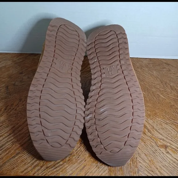Madewell Kickoff Trainers Leather Suede Lime Shoes Size M 9M / W11M (79 box 10)