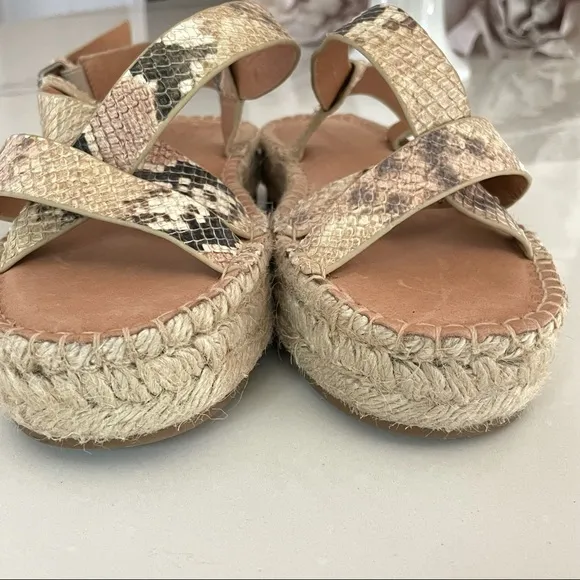 Madewell ‘ Malia’ Leather Espadrilles Sandals
