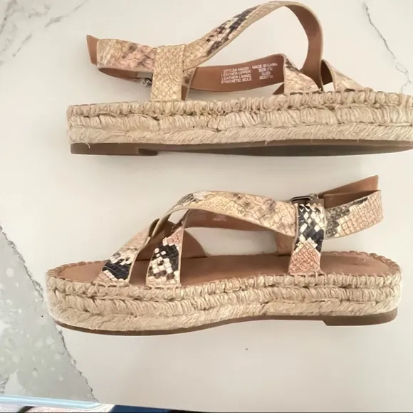 Madewell ‘ Malia’ Leather Espadrilles Sandals