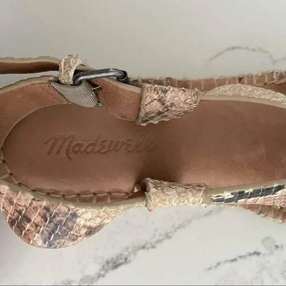 Madewell ‘ Malia’ Leather Espadrilles Sandals