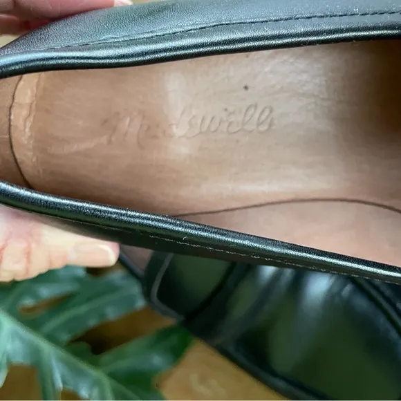 Madewell The Bradley Lugsole Loafer in Black Leather size 7