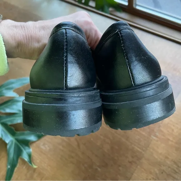 Madewell The Bradley Lugsole Loafer in Black Leather size 7