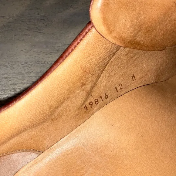 MAGNANNI Chaz Brown Cognac Leather Sneaker Size 12 M 19816 Made in Portugal