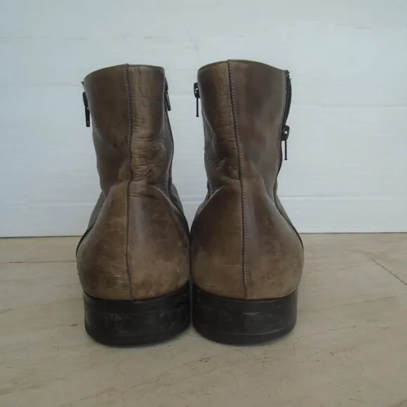 Magnanni Zip Sided Boots Mens Size 15 Brown
